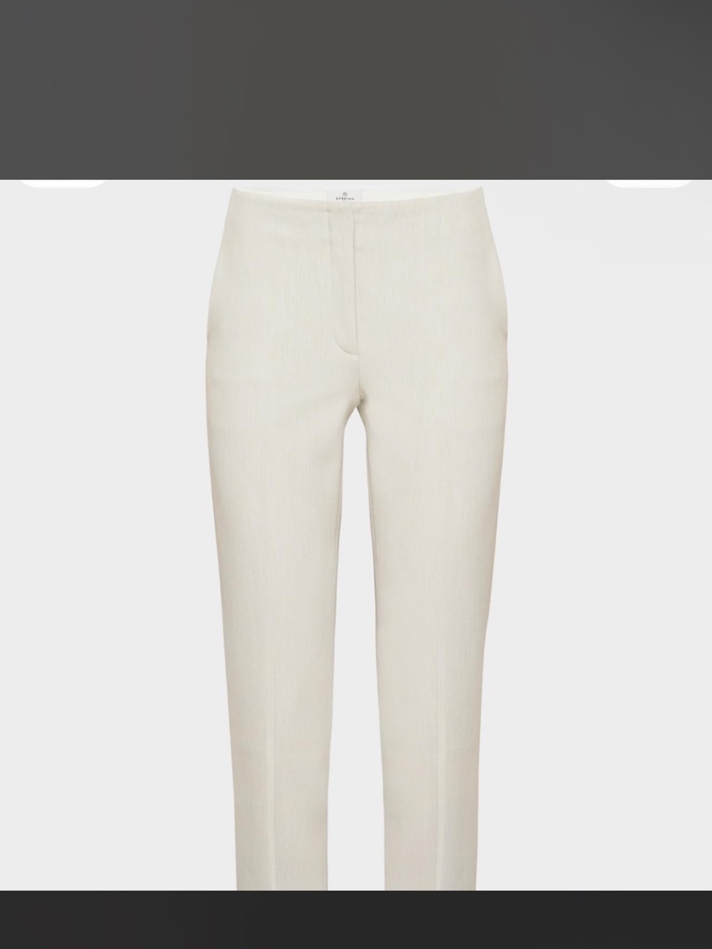 Aritzia Cream Straight-Leg Ponte Pants